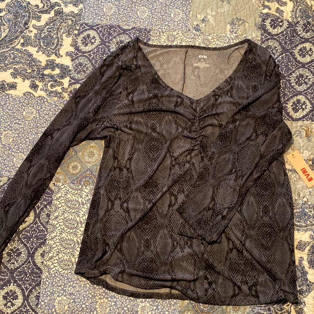 Snake print blouse